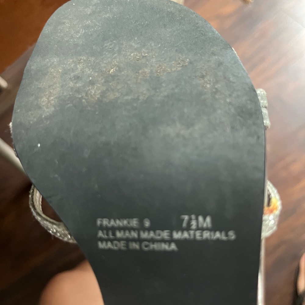 Rampage Glittery Silver Heels - Picture 3 of 3